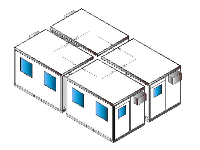 Prefab Qube-System Offices